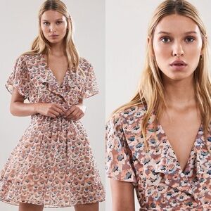 REISS / Aime Floral Printed Tea Dress
